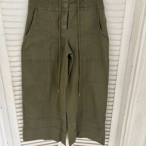 Maeve Olive Green Casual Pants